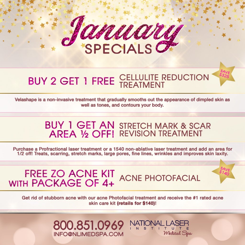 January Spa Specials! - National Laser Institute Medical Spa